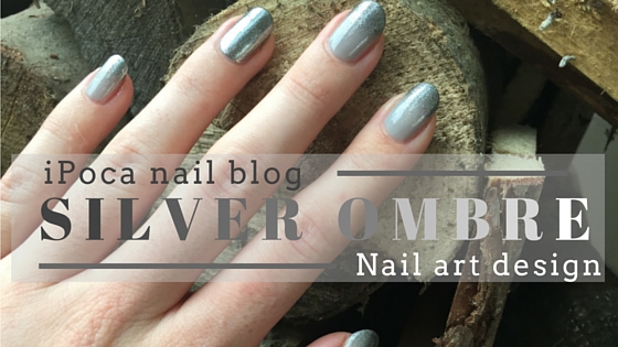 Nail art design on iPoca nail polish blog: silver ombre nails