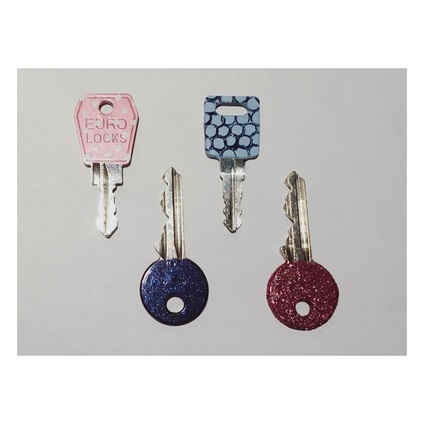 Color coded keys with nail polish