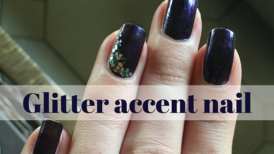 6. Grey and Glitter Accent Nails - wide 4