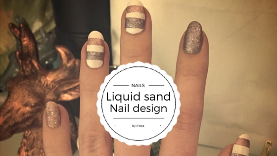 liquid sand nagellak nail art ontwerp. Liquid sand van OPI. 